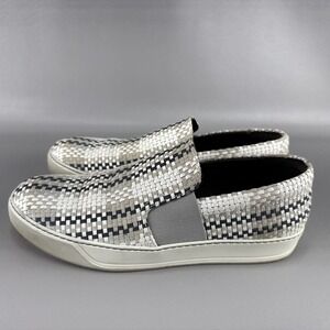 Lanvin Woven Slip On Shoes Mens Size 8‎ Casual Comfort Loafer Beach Minimalist